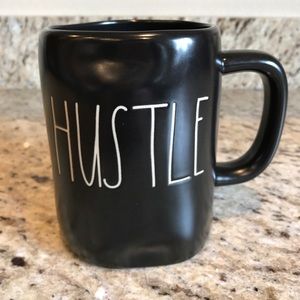 NWT-Rae Dunn Black Matte Hustle Mug